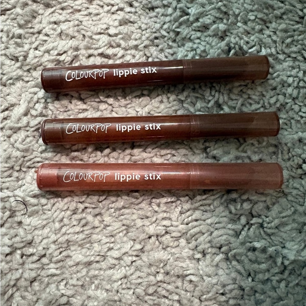 ColourPop Lippie Stix Trio - Deep Brown, Medium Brown, Warm Tan